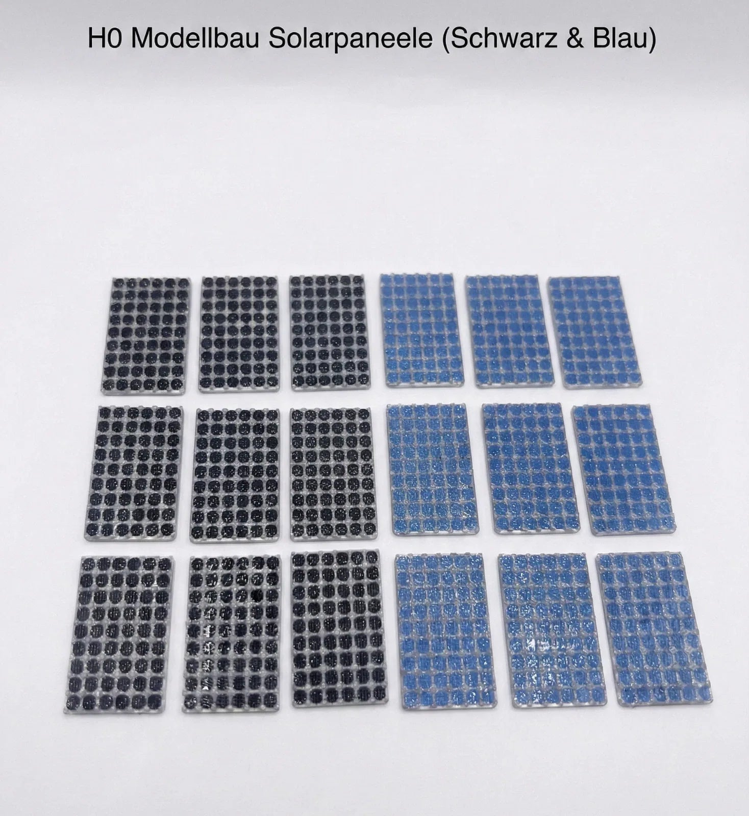 Miniatur-Solarpanel-Attrappen für H0-Modellgebäude