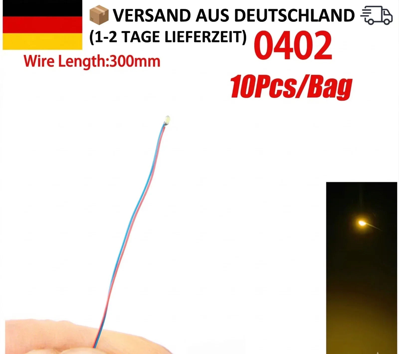 Vorverdrahtete Mikro-SMD-LEDs für Modellbauprojekte